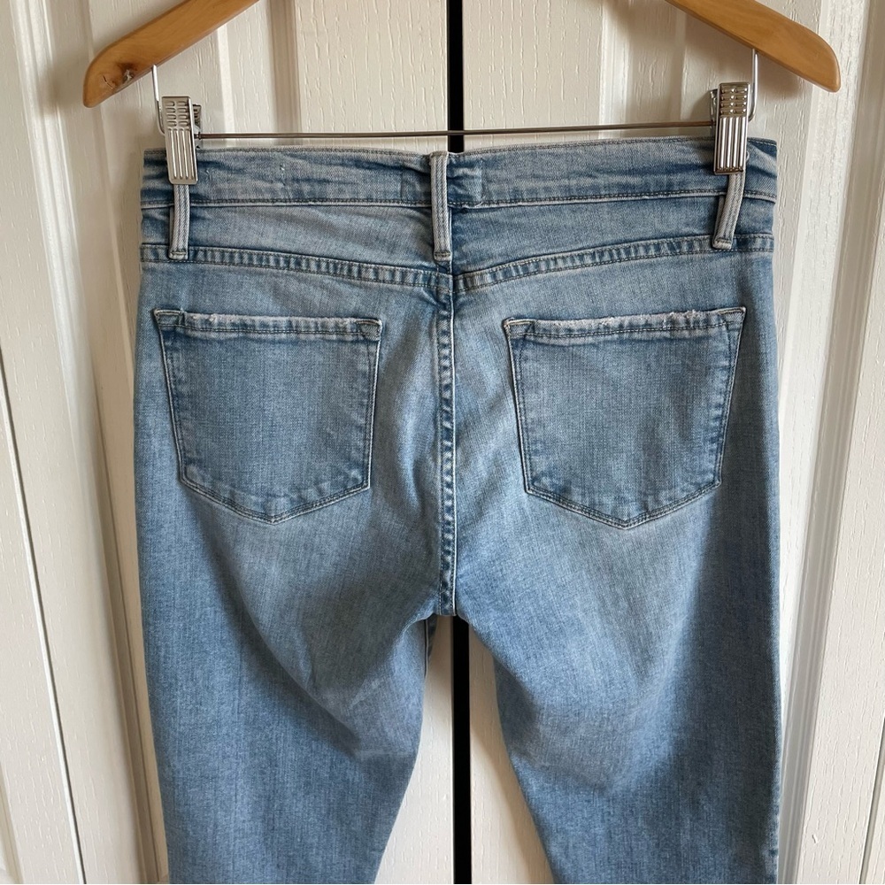 FRAME Le Skinny de Jeanne Jeans Women’s 28 Light Wash Blue Sleek Chic Organic - Picture 6 of 12